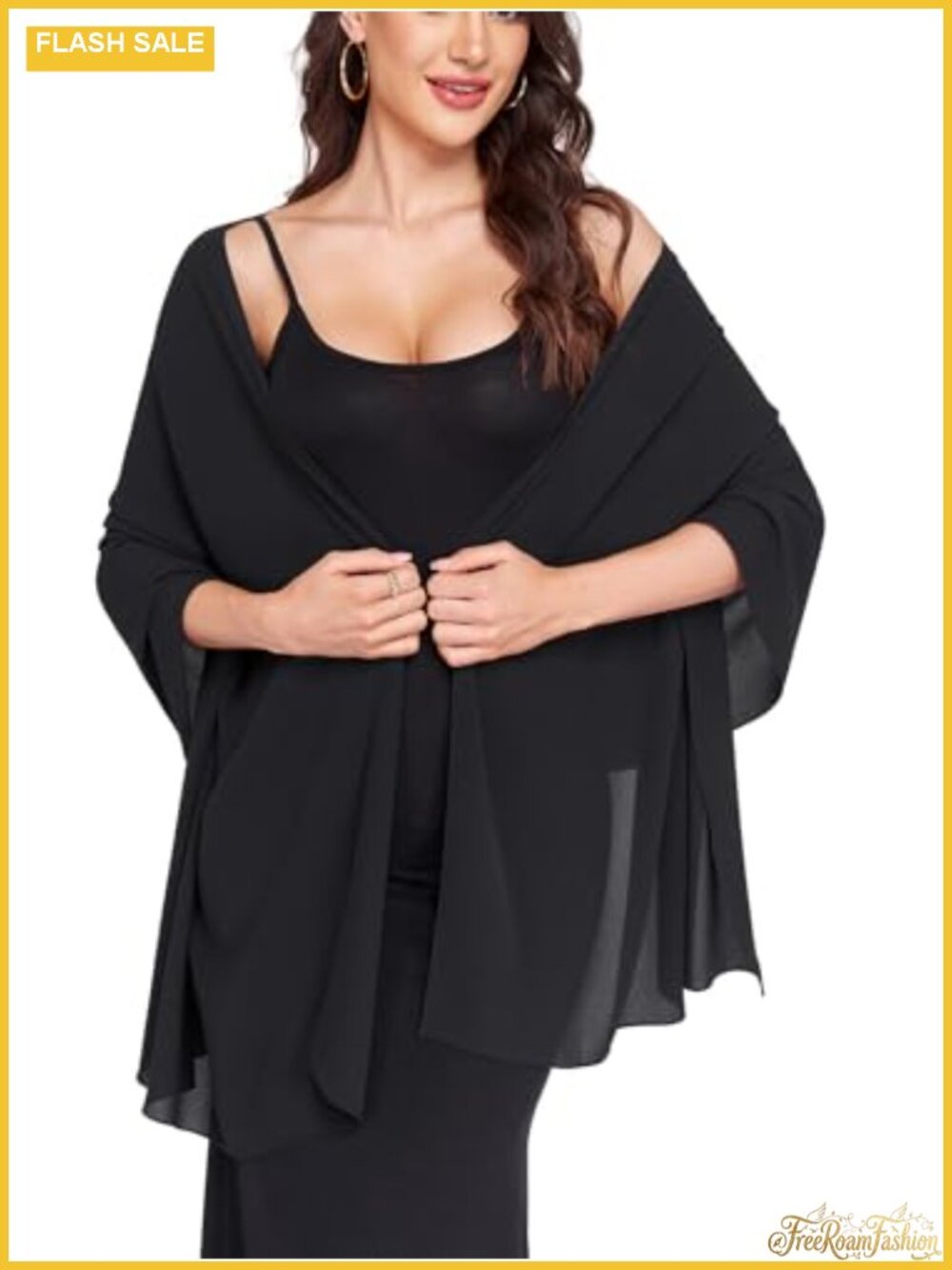 Chiffon Shawl Wrap Women Evening Wedding Scarf - Picture 3 of 6